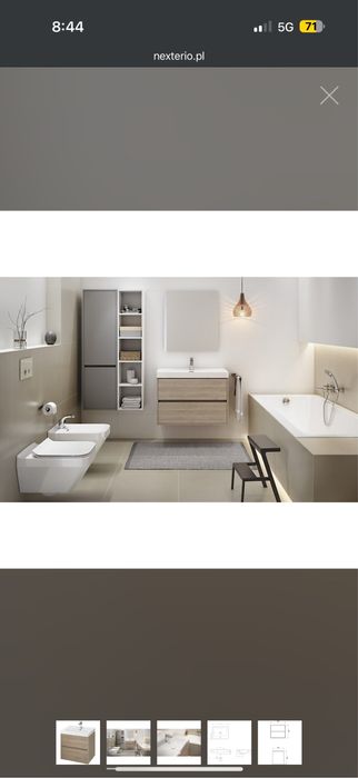 Мивка шкаф мебели баня 60см Cersanit