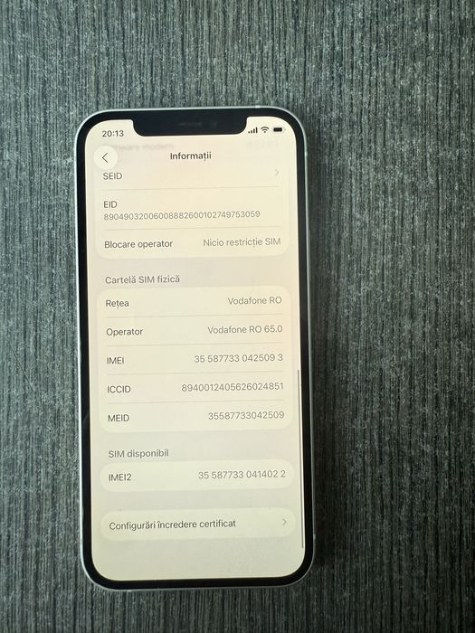 iPhone 12 - Pret fix 1000 lei - nu insistati 94% sanatate