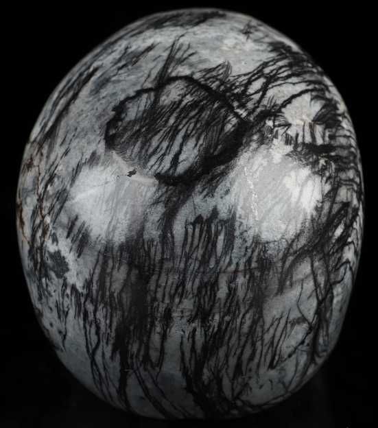 Craniu Cristal Natural - Jasp Black Network (~1 kg)