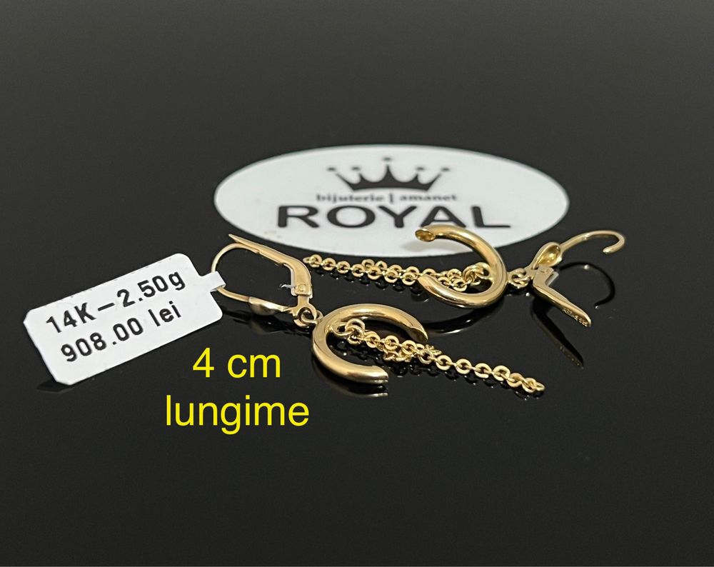 Bijuteria Royal CB : Cercei dama aur 14k 2,50 grame