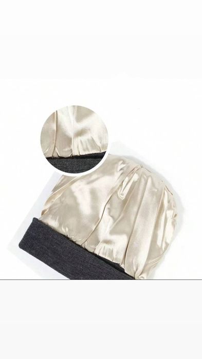 Шапка със сатенена подплата