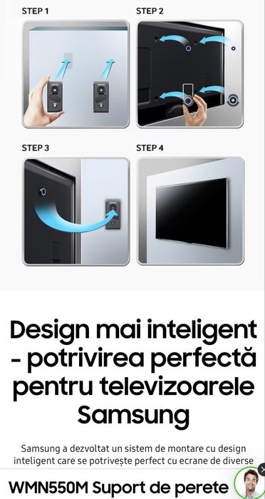 Samsung WMN550M Suport de perete