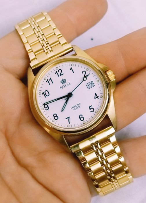 Ceas de damă Royal London cu quartz, carcasă din oțel inoxidabil.