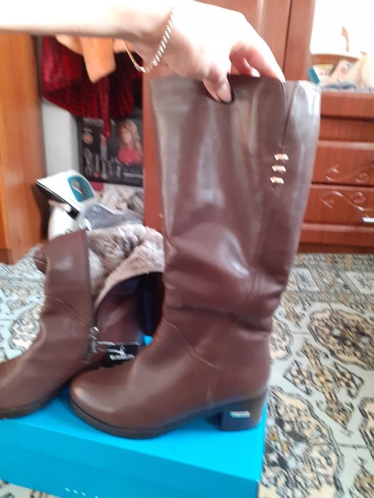 Женские сапоги натуральные