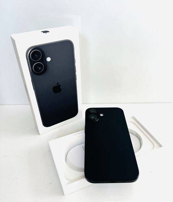 Като НОВ! iPhone 16 128GB Black ГАРАНЦИЯ!