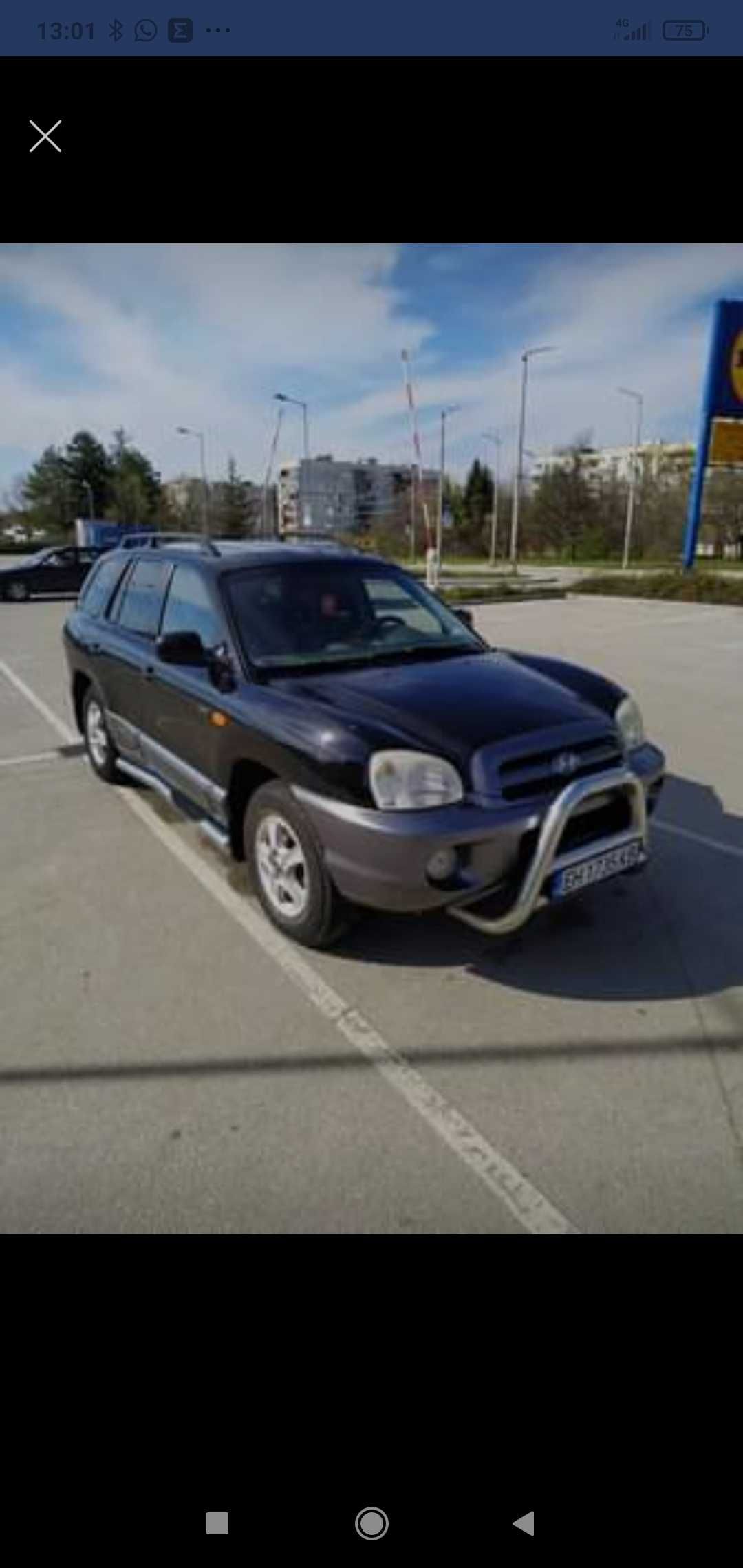 Хюндай Санта фе 1 автоматик 2004г 4х4 2.0 CRDI/125кс