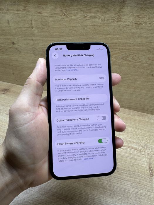 iPhone 13 128Gb Verde 91% battery life