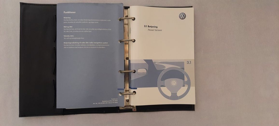 Mapa acte instructiuni carti tehnice VW Passat manuale utilizare