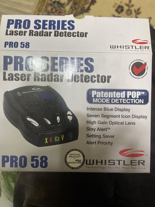 Радар-детектор Whistler PRO 58 (Laser/Radar Detector)