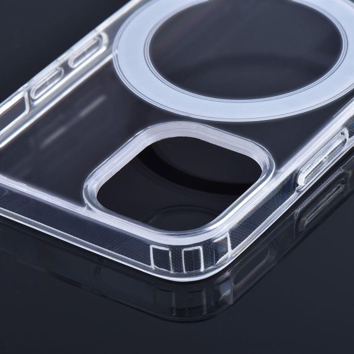 Clear mag cover case compatible with magsafe for iphone 16 pro max