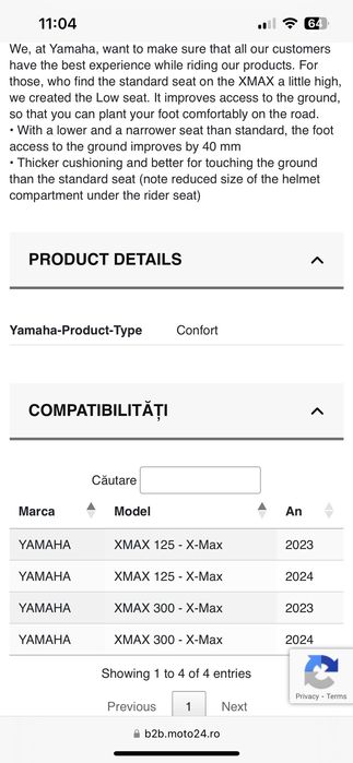 Reducere Yamaha XMax , Techmax