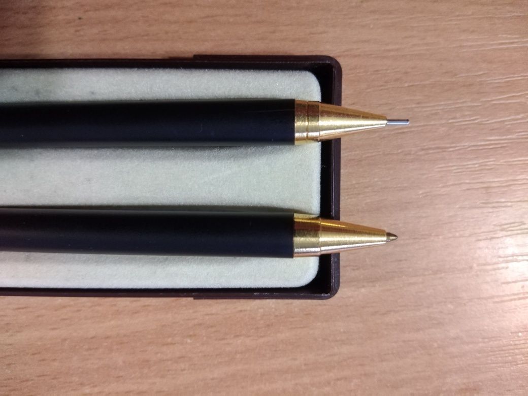 Pix și creion mecanic 0.5, placate cu aur 24K