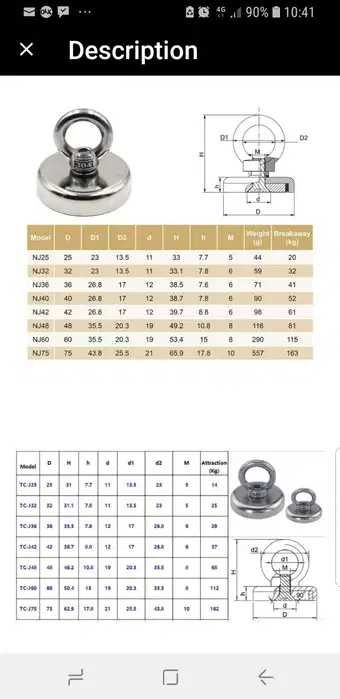 Magnet puternic neodim pescuit, fishing, utilizări multiple