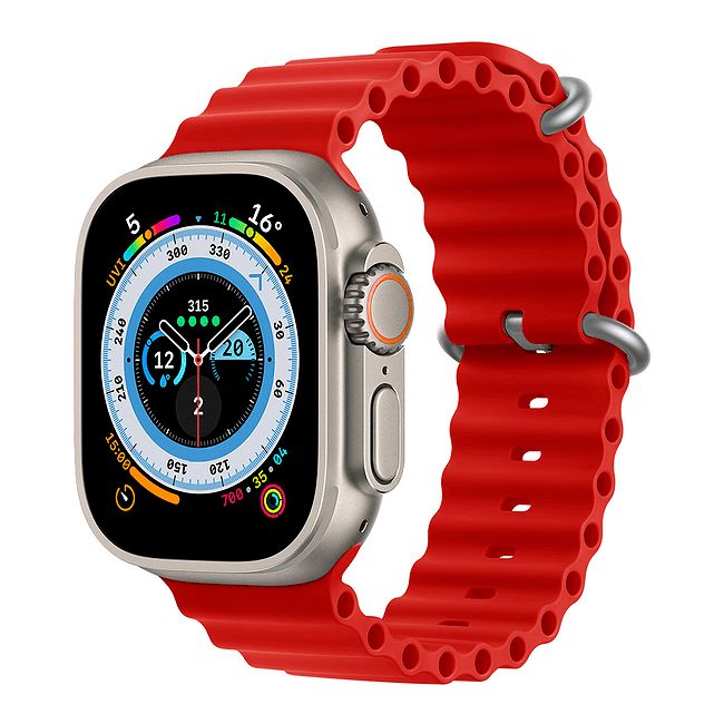 Еластомерна каишка tech protect за apple watch ultra/ ultra 2 red