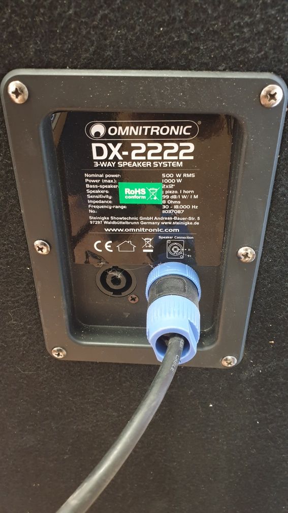 Boxe pasive HK clasic CL12 300w/Omnitronic Dx2222 500w
