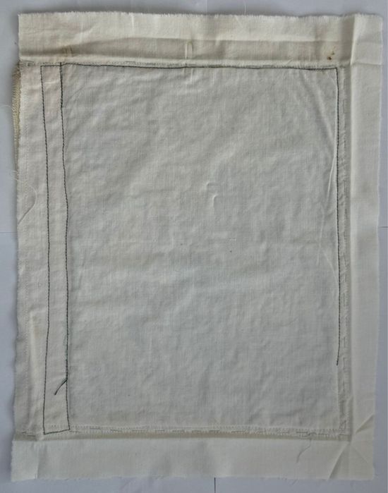 Goblen cusut manual – Peisaj de iarnă sub lună plină