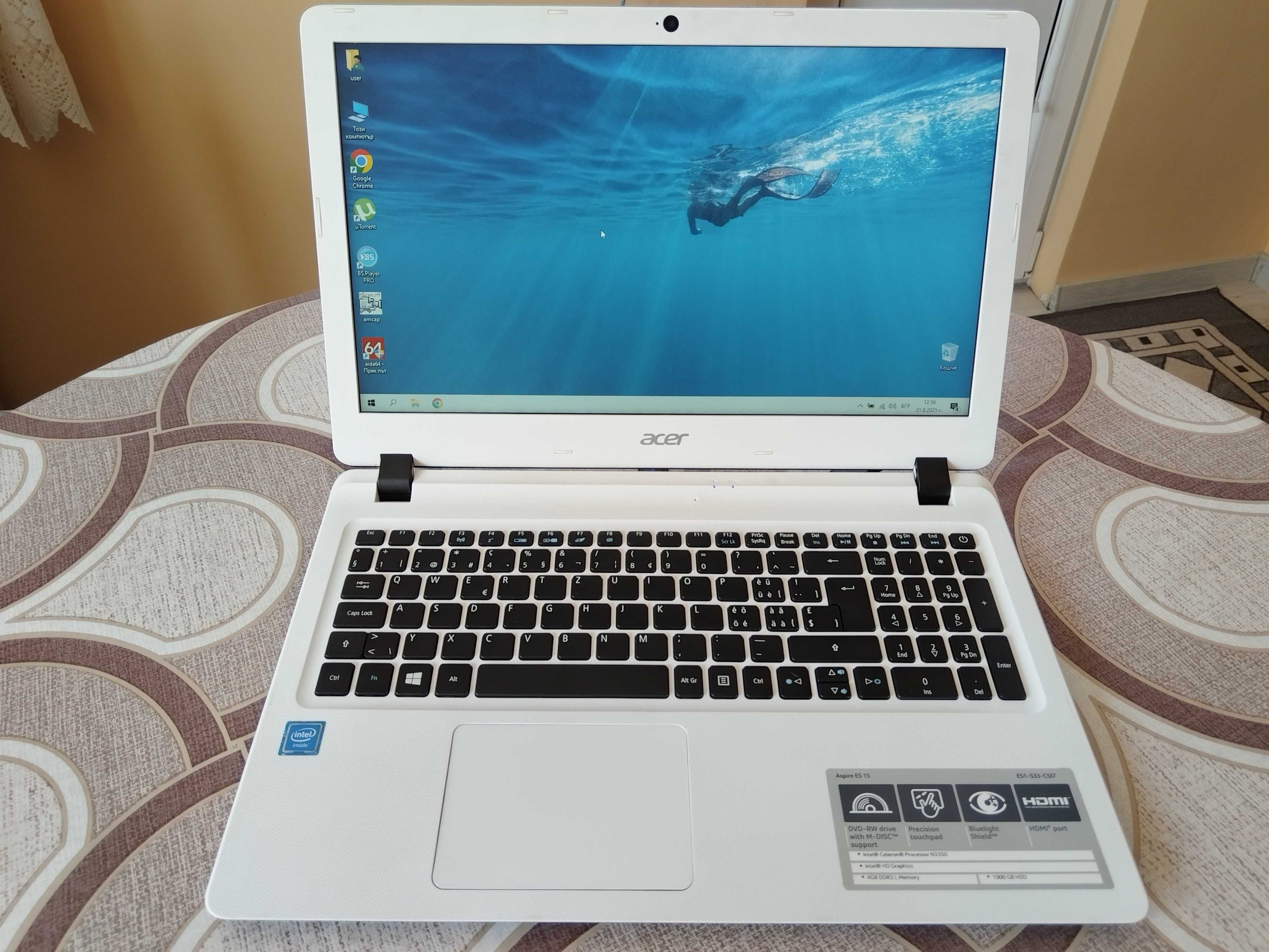 Лаптоп Acer Aspire ES1-533