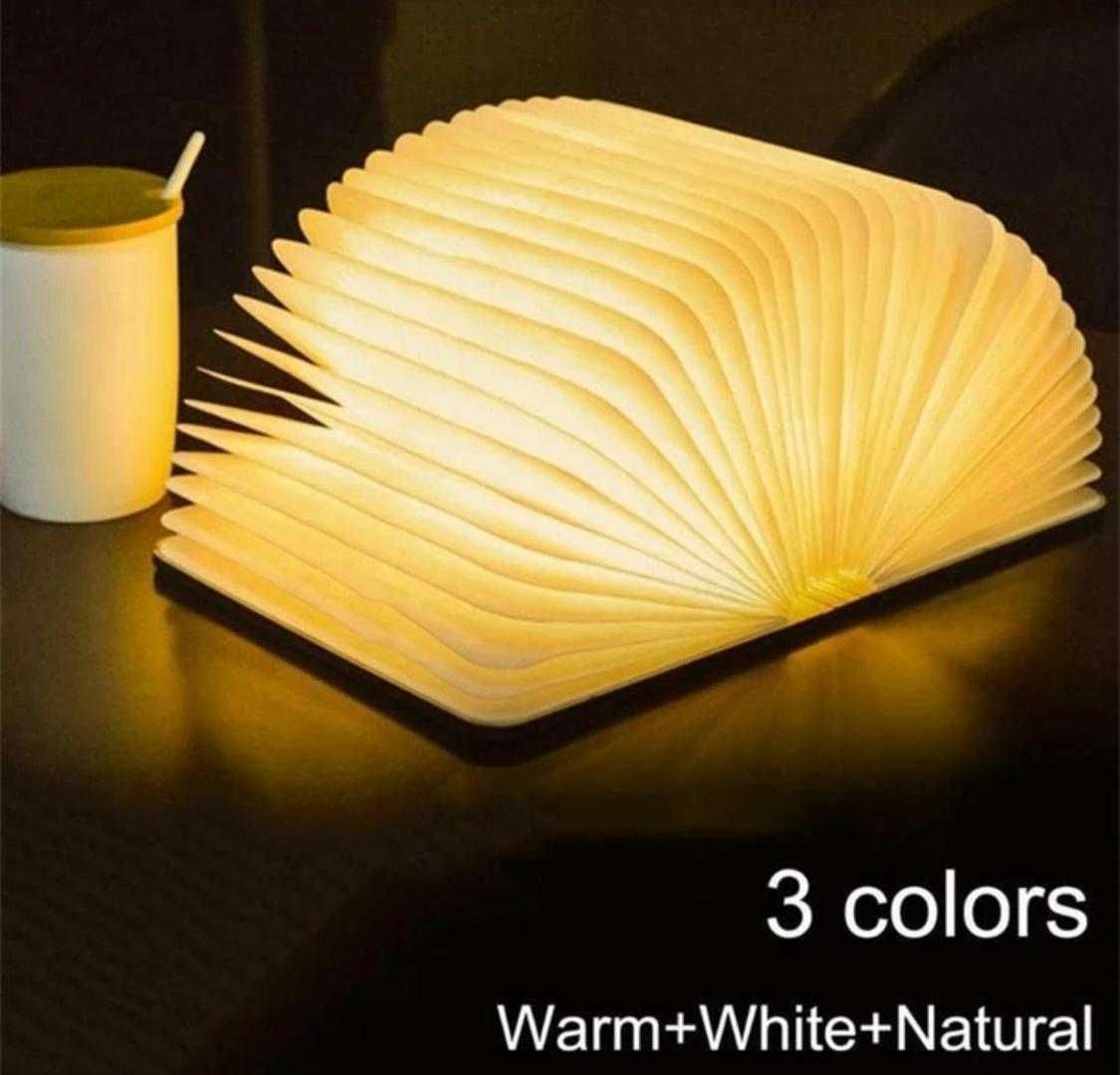 Lampa LED tip carte, accesoriu decorativ, lemn, maro, 14 cm x 11.5 cm