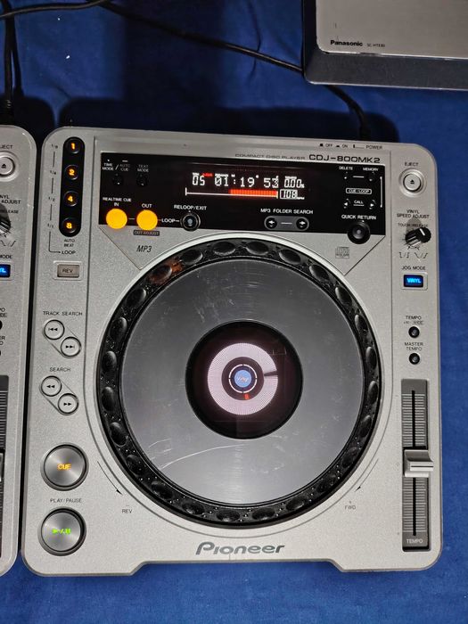 PIONEER CDJ-800MK 2 Compact Disc Player, CD player DJ MP3 două bucăți.