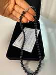 Lant colier perle negre