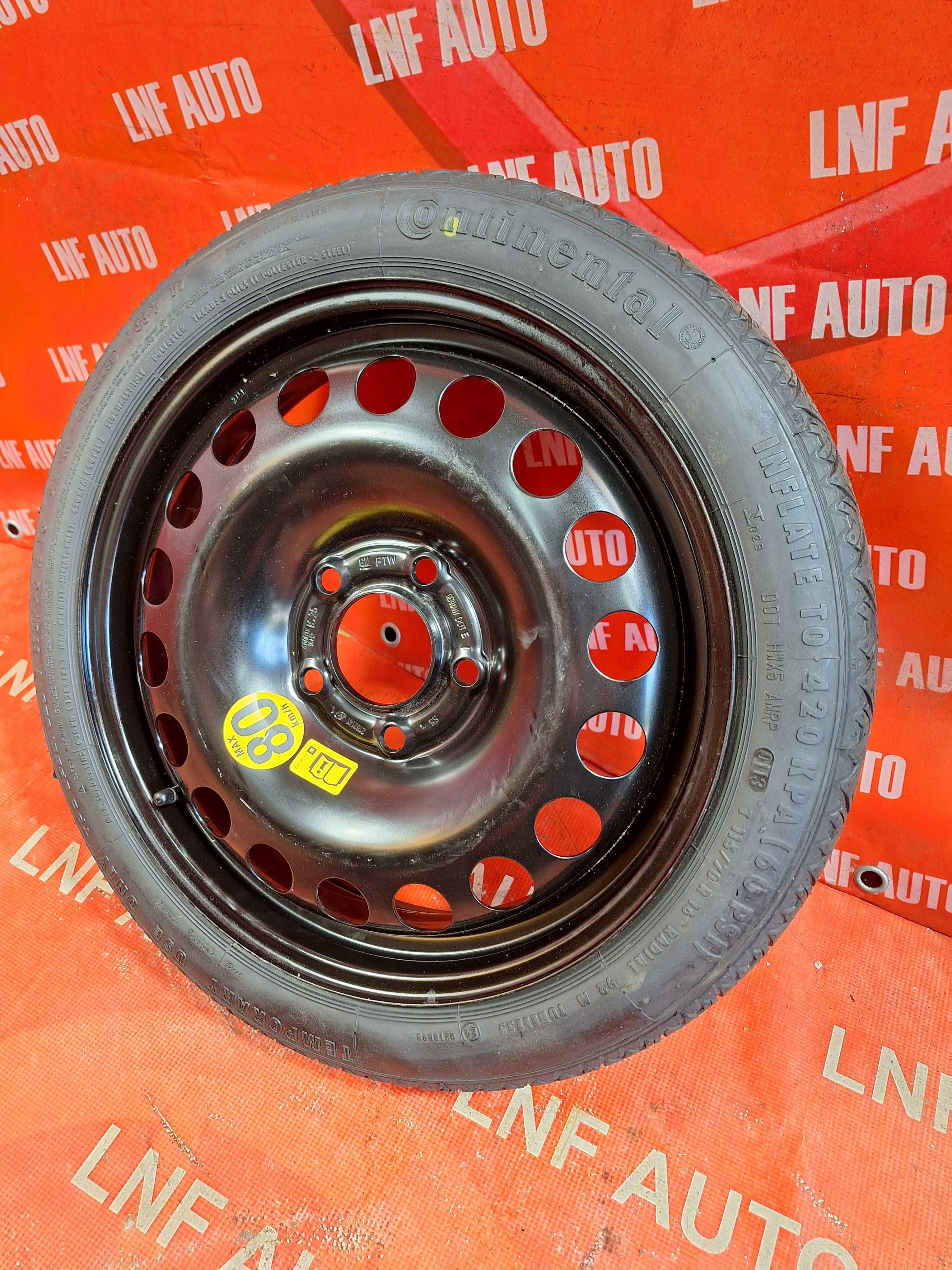 Roata Rezerva SLIM 5x115 16'' OEM OPEL Astra J K Zafira Chevrolet NOUA