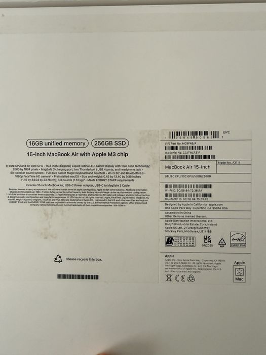 Macbook 15’ M3 2024