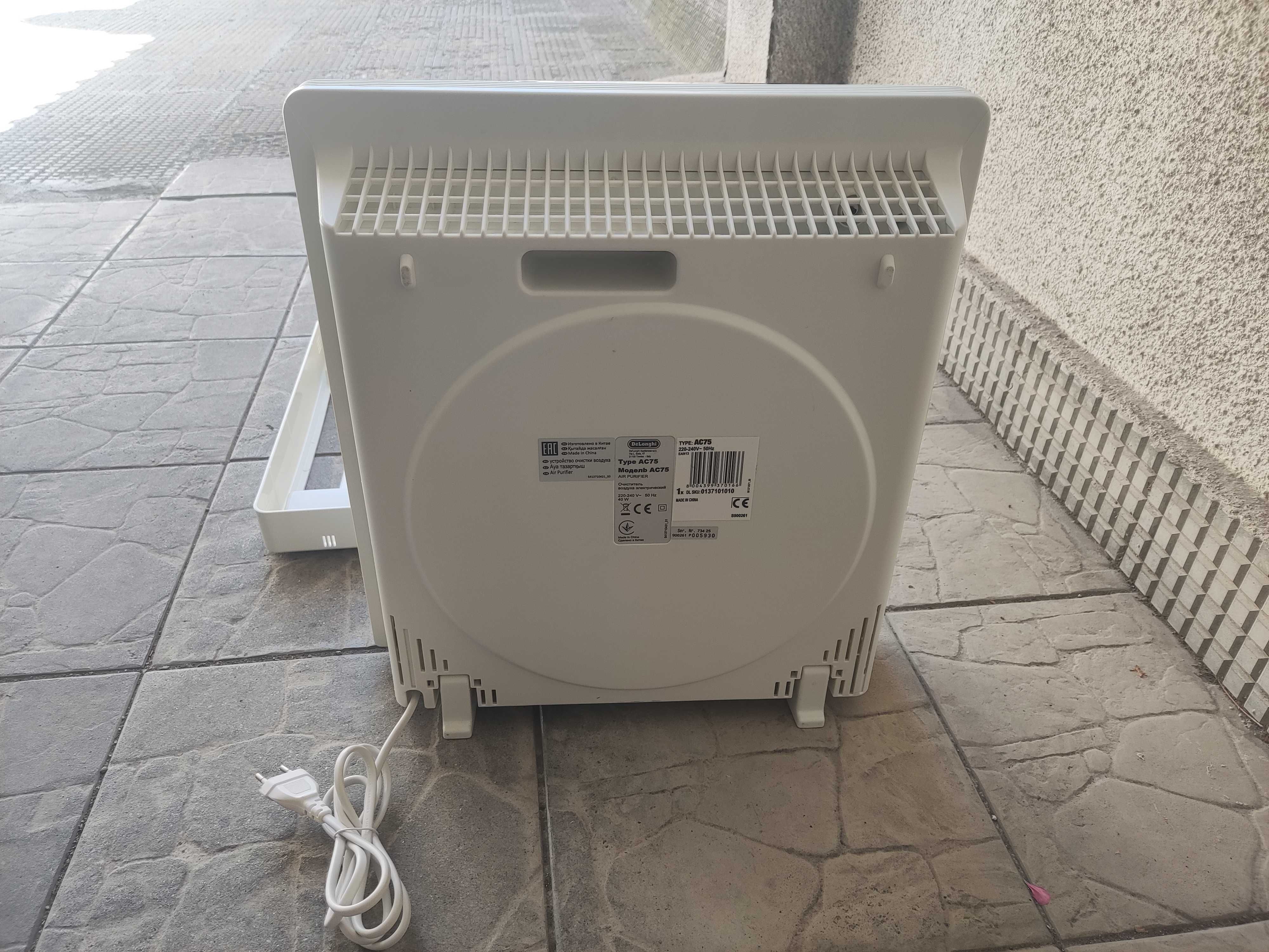 пречиствател за въздух DE'LONGHI AC75, HEPA филтър