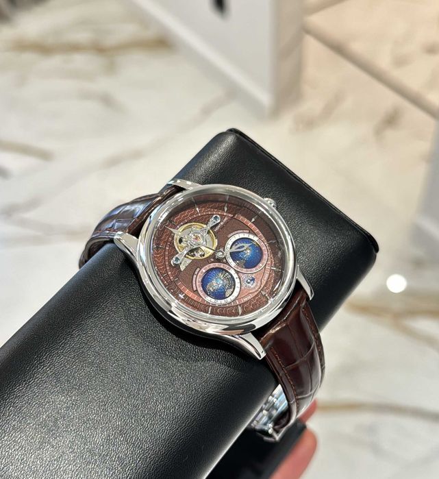 montblanc tourbillionсребро/кафе