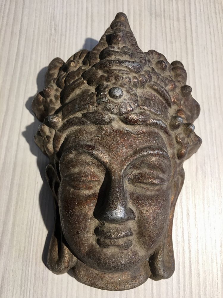 Sculptura Statueta Metal Cap Buddha