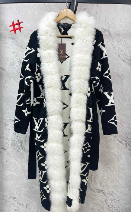 Palton dama cu blana și casmir