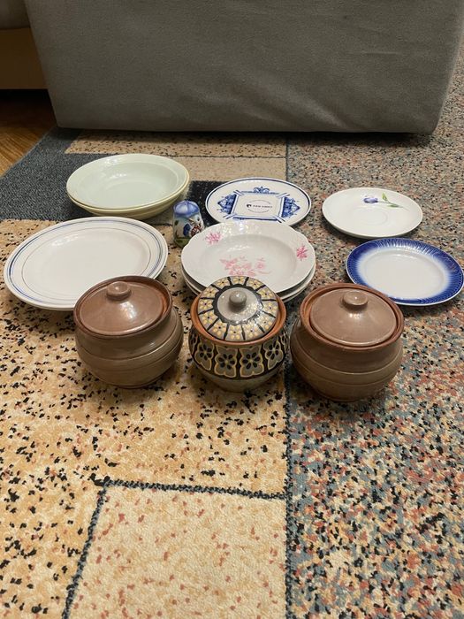 Коллекция набор тарелки чайник