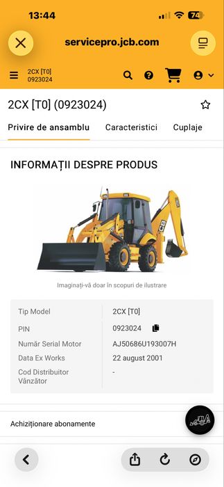 Buldoexcavator JCB 2CX