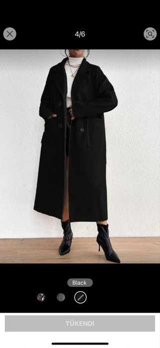 Черно палто и сиво палто M размер