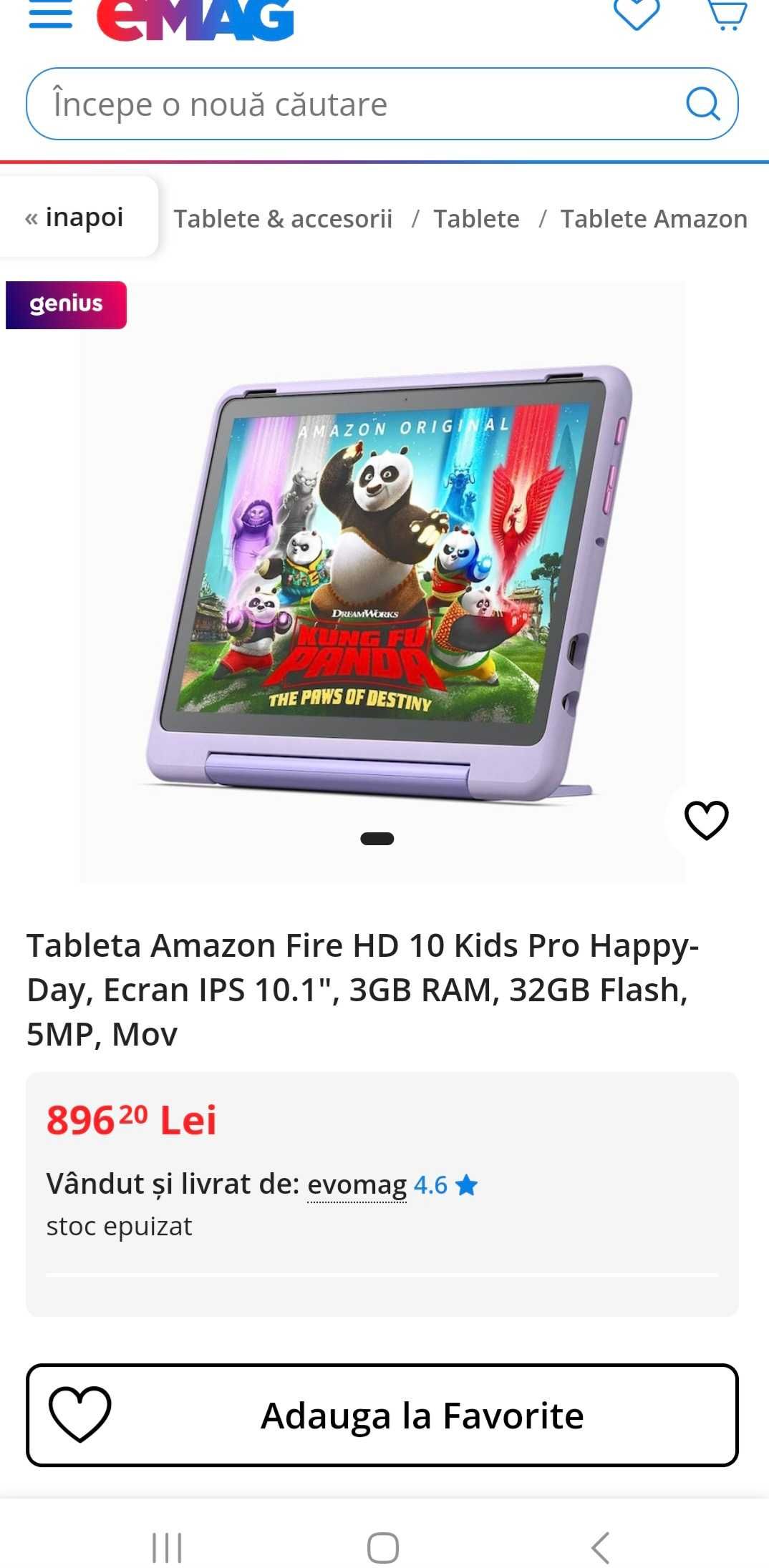 Tableta 10" Full HD Kids neactivata!