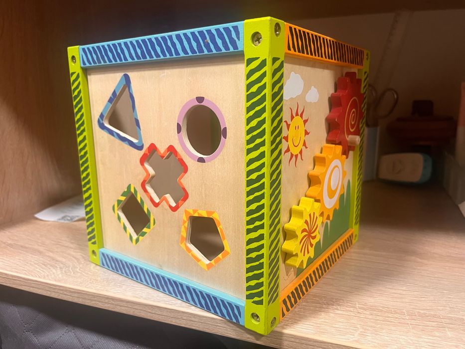 Развивающий куб для детей деревянный