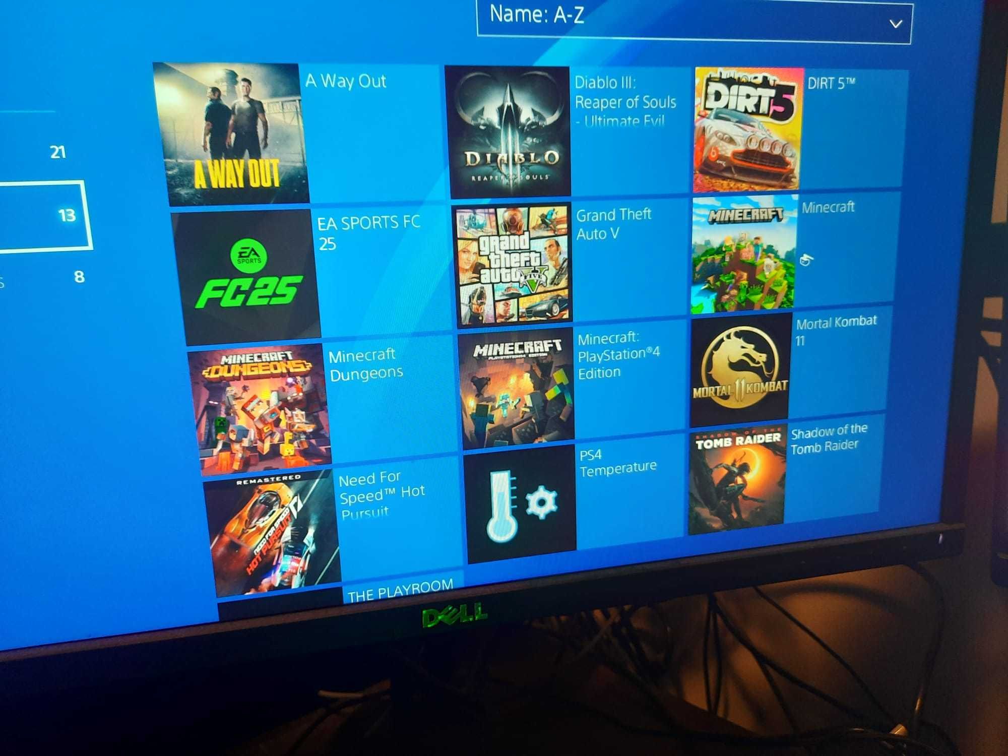 Ps4  PlayStation 4 modat 9.00 sau  11.0 Gold  HEN Hdd 500 gb FC 25