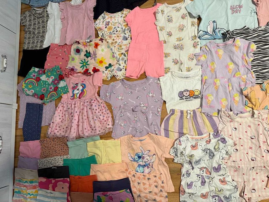 Голям летен лот за момиче 86/92 - 70+ части - 2 лв. на дрешка