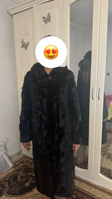 Норковая шуба бриллиант черный