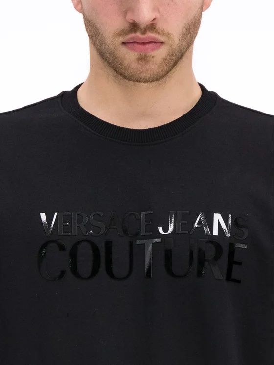 Мъжка блуза с дълъг ръкав Versace Jeans Couture Black Sweatshirt