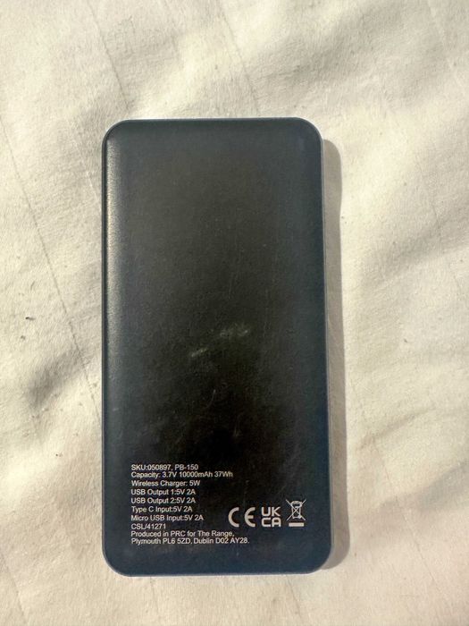 Baterie Externa 10000 mAh cu Incarcare Wireless - Type-C