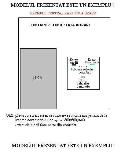 Fiscalizare interfete pentru cititoare de bancnote si card