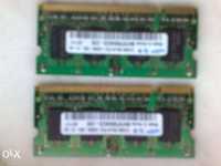 Kit memorie Samsung dual channel laptop DDR2 512 Mb, 667Mhz