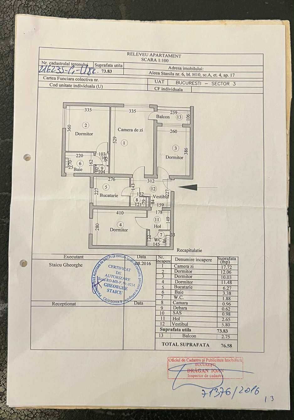 Apartament 4 camere Titan, lângă metrou și Parc IOR – Zonă excelentă
