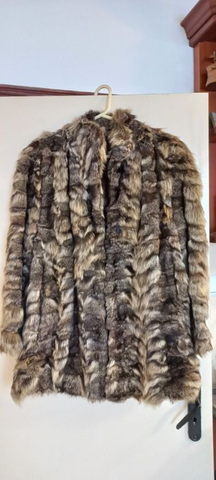 Къс кожух енот естествена кожа