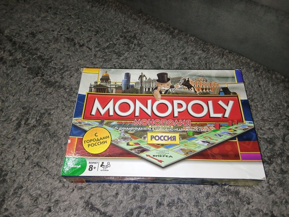 Монополия (полный комплект), состояние хорошее

Описание:
П