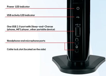 USB Mini Port Replicator Toshiba Dynadock V 10