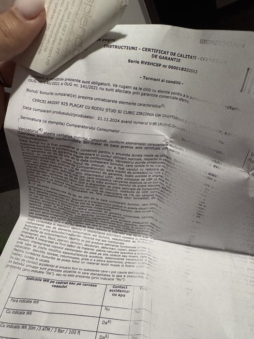 Set colier si cercei argint colectie deja vu