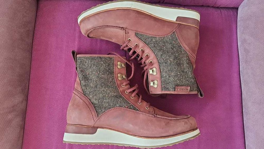 Ghete sport, usoare, piele naturala MERRELL Roam Mid marimea 40,5