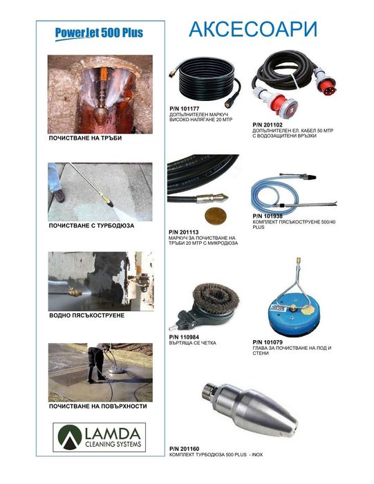Професионални водоструйки 280, 350, 500 и 1000 бара -  LAMDA CS Greece