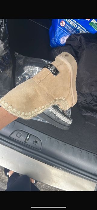 Ghete Mou piele naturala blana naturala 40